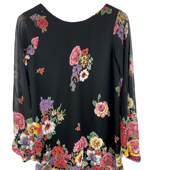 NWT SMYM MuMu Bombshell Dress Mini in Falling Floral Babydoll Flowy Small - Picture 5 of 11